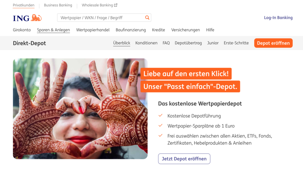 ING Depot Website